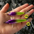 thumbnail image 5 of Aurgiarme 73mm/90mm Glow Baits Squid Jigs Lures Sea Fishing Tackle Floating Fishing Lures Night Fishing Lures, 5 of 9