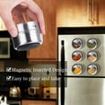 thumbnail image 4 of Beeyoka 12 Pcs Magnetic Spice Jars,Each 4 oz Capacity Stainless Steel Spice Tins with Lid and Small Holes for Sprinkle Includes 94 Labeling Stickers, 4 of 6