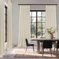 thumbnail image 2 of Topfinel Light Filtering Curtains Natural Pinch Pleated Drapes Back Tab Pinch Pleat Hooks Rings Window Treatments for Living Room Bedroom, Offwhite, 40x84 inch, 2 Panels, 2 of 12