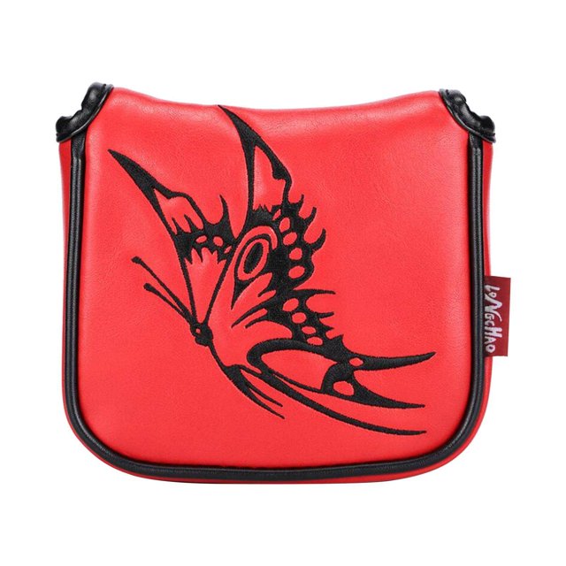 fastboy Universel Golf Maillet Putter Couvre-Chef Carré Magnétique Fermeture Garde Papillon Rouge
