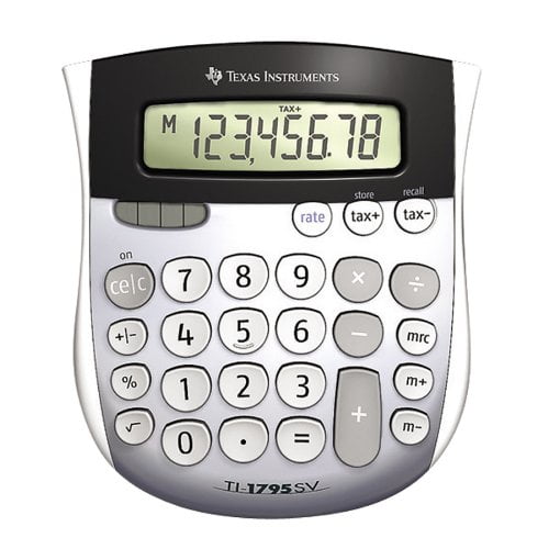 2x Texas Intruments Ti-108 Ordinateur de Bureau Calculatrice 