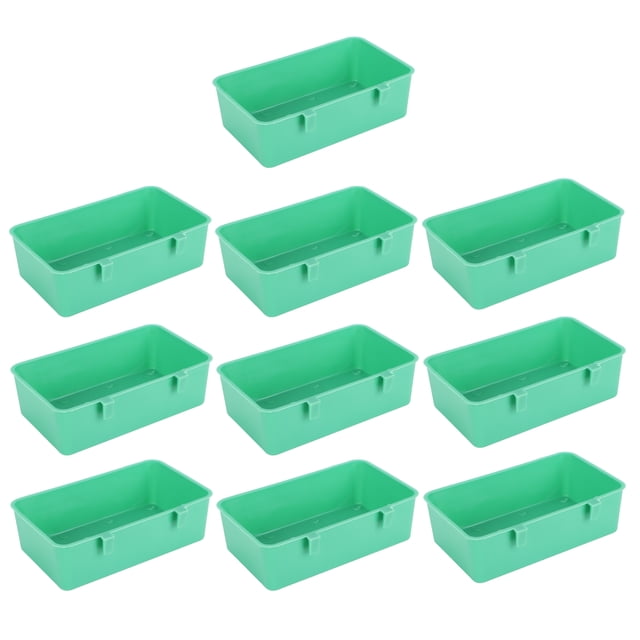 10 comederos de plástico para pájaros, bebederos y bebederos, accesorios para bañeras.