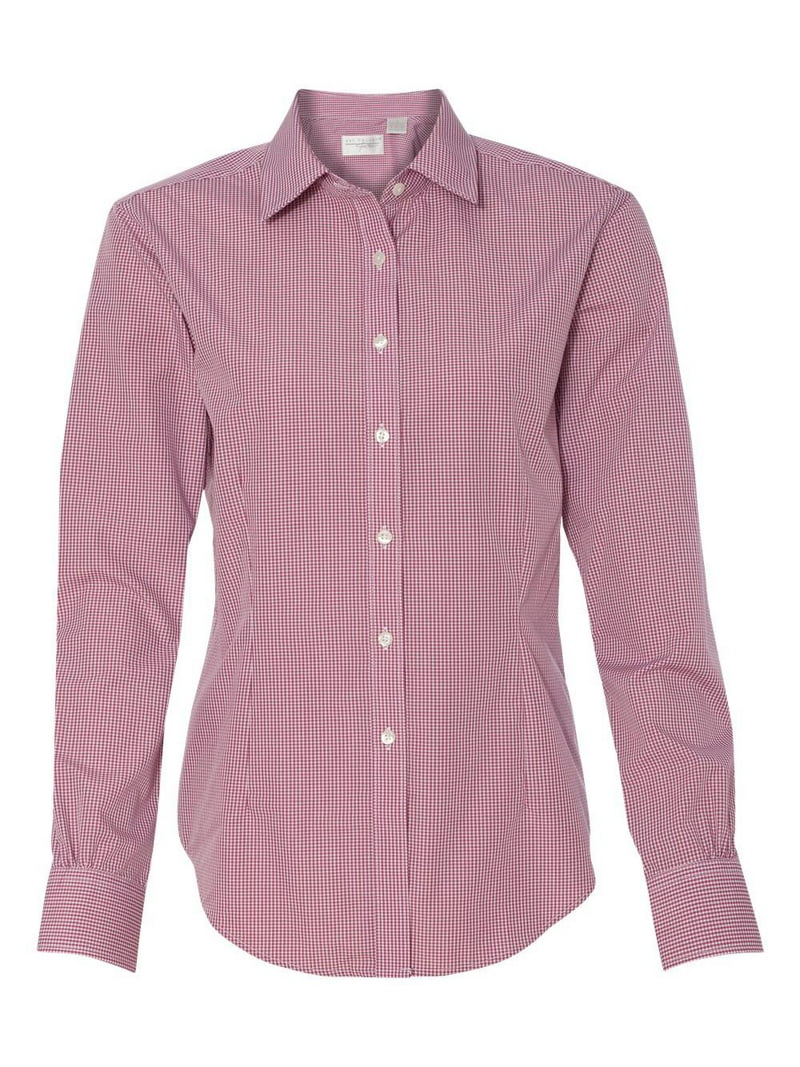 Van Heusen - Women's Gingham Check Shirt - 13V0226 - Red