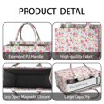 thumbnail image 4 of Large Capacity Tote Bag,Pink Breast Cancer and Pioneer Flower Handbag Fashion Luxury Tote Bag,15.7"x13"x 5.1" Inches,Laptop Compatible, 4 of 6