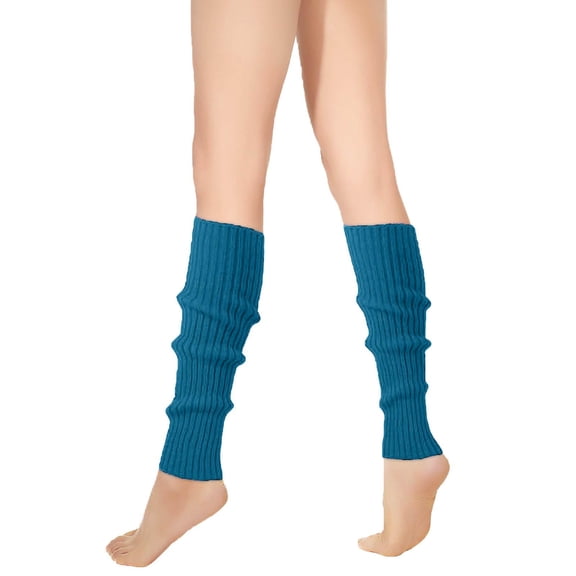 Leg Warmers for Women 80s Cable Knit Leg Warmer for Ballet Dance Figure Skating Yoga Party Junior Neon Long Socks