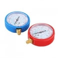 Refrigerant Pressure Gauge, Refrigerant Gauge, PSI/KPA Blue+Red Car A/C