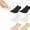 6 Color, variant on Artrylin 4 Pairs Women No Show Socks Low Cut Women Invisible for Flats and Dress Shoes Liner Socks with Non-Slip Heel Grips(2 Pairs Black+2 Pairs Beige)