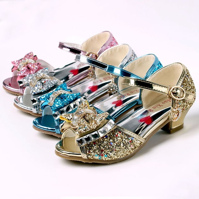 LEEy-World Chaussures Filles Princesse Chaussures Bébé Fille Chaussures Simples Enfants Cuir Bling Nœud Papillon Dentelle Chaussures Bébé
