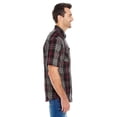 thumbnail image 3 of Burnside B9202 Men's Short-Sleeve Plaid Pattern Woven Shirt, 3 of 3