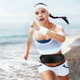 thumbnail image 2 of Tnobhg Unisex Fanny Pack Waterproof Phone Bag Elastic Adjustable Waist Strap Breathable Mesh Design Zipper Closure Earphone Hole Outdoor Jogging Cycling Waist Bag, 2 of 7