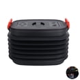 thumbnail image 3 of Almacenamiento De 37L, Cubo Plegable De Plástico Negro Para Exteriores Con Cubierta, Cesta Telescópica Portátil Para Acampar, Viajar, Senderismo Guardurnaity OD004482-00, 3 of 6