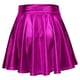 thumbnail image 2 of Falda metálica para mujer falda patinadora plisada acampanada transpirable con dobladillo fluido de cintura alta a la moda línea A para rendimiento ANGGREK Otros, 2 of 5