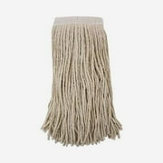 Boardwalk Mop Head, Premium Saddleback Head, Cotton Fiber, 24 oz, White, 12/Carton