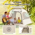 thumbnail image 5 of Naipo Instant Setup Cabin Tent 4 Person Tent with Water-Resistant Rainfly, Big Tent for Outdoor and Carrying Bag, Easy Setup for Camping/Family Picnic Camping, 20 Seconds Instant Setup, 5 of 10