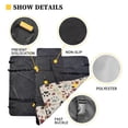 thumbnail image 5 of Pzuqiu Dog Paw Dog Car Seat Cover for Back Seat Scratch Proof Nonslip Seat Hammock with Dogs Bandanas Triangle Bib & Car Garbage Bag for SUV,Sedan,Minivan, 5 of 6