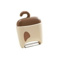 thumbnail image 2 of Cepillo de limpieza de frutas y verduras con cuchillo pelador | Rascador de acero inoxidable de doble función | Mango ergonómico antideslizante | Portátil 10x7,5cm | Resistente al óxido | Rosa/Café, 2 of 6