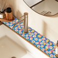 thumbnail image 2 of Yayeee Faucet Mat for Kitchen Sink 30" Diatomite Long Splash Guard Pad, Blue Checkered Daisy, 2 of 7
