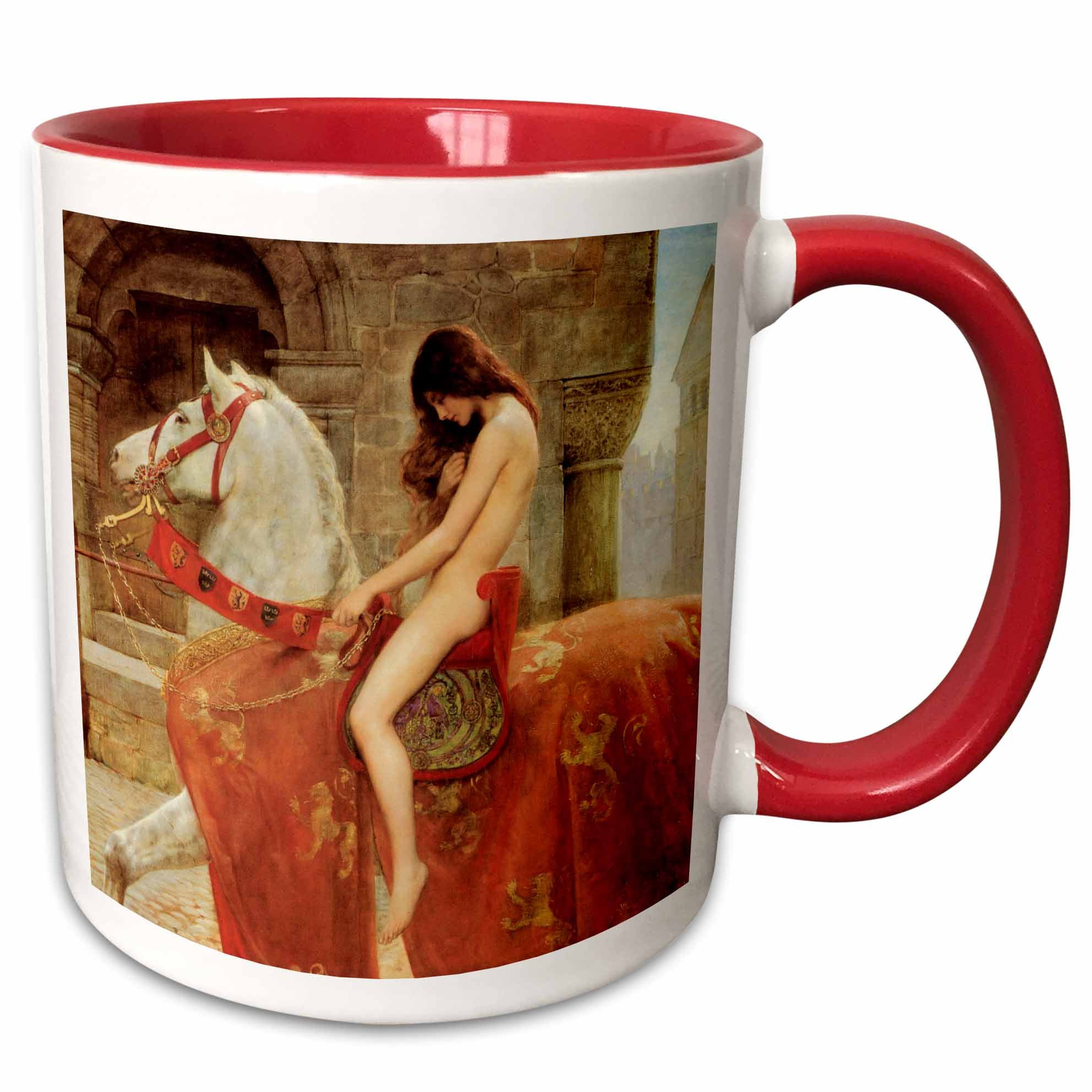 3drose Lady Godiva Vintage John Collier Two Tone Red Mug 11 Ounce Walmart Com Walmart Com