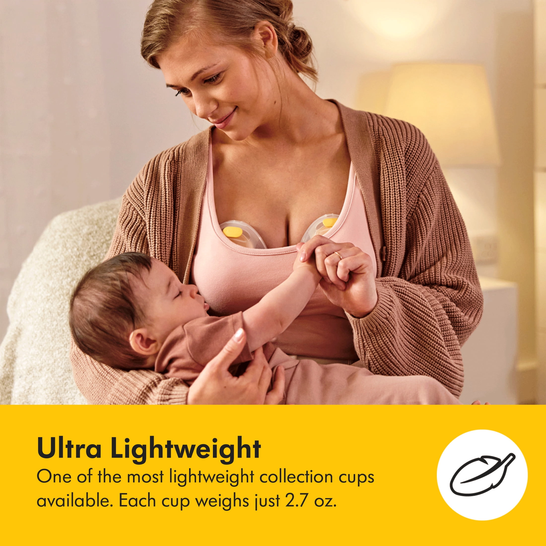 Medela Hands-free Collection Cups, Compatible with Freestyle Flex, Pump in Style with MaxFlow, and Swing Maxi Breast Pumps, 1 set of 2 cups