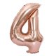 thumbnail image 1 of Globo de aluminio digital grande de 90 cm, globo de helio de papel de aluminio para cumpleaños de 40 pulgadas, dorado, plateado y oro rosa, 1 of 6
