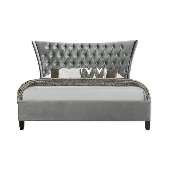 Global Furniture USA Queen Bed-Color:Silver,Size:Queen