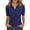 Navy-A-110505aa, variant on Trgacdwlo Polka Dot Womens Golf Polo Shirt Collared V Neck Women Short Sleeve Tops Summer Retro Boho Polo Shirts for Women Pink XL