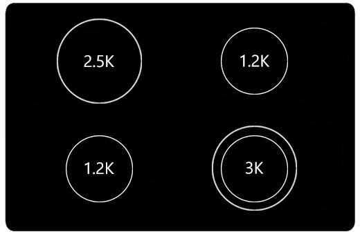 Frigidaire Induction Electric Cooktops in Stainless Steel with 4 Burners