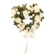 thumbnail image 2 of Corona del día de San Valentín, corona de corazón, puerta delantera, decorativa, cumpleaños, interior, exterior, guirnalda artificial para pared, boda Blanco, 2 of 10