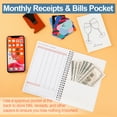thumbnail image 4 of Bill Payment Tracker Notebook with Spiral Binding and Back Pocket – for Financial Tracking Home Finance & Monthly Bill Payment Organizer (Blue Blossom), 4 of 7