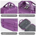 Hikolayae Sunshine Collection Hardside Spinner Luggage Sets in Purple