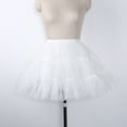 thumbnail image 6 of Womens Bell-Shaped Layered Tutu Skirt Lolita Tulle Short Petticoat Underskirt, 6 of 16