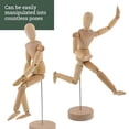 thumbnail image 4 of US Art Supply 8" Female Manikin Wooden Art Mannequin Figure, 4 of 6