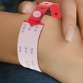 thumbnail image 3 of 100pcs Plastic Wristbands For Hospital Patient Identification Band Red Adult Hospital Band Waterproof Disposable Wristbands For Events Medical Bracelets Hospital Bracelet, 3 of 6