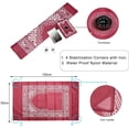thumbnail image 4 of Hitopin Portable Waterproof Muslim Prayer Mat Red Color Light andPrayer Rug with Compass Muslim Prayer Rug Qibla Finder and Booklet, 4 of 5