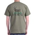 thumbnail image 2 of CafePress - Wyoming Buck Dark T Shirt - Men's Classic Graphic Cotton T-Shirt, 2 of 4