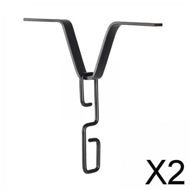 2x Canalones De Cadena De Lluvia Clip Adaptador Hardware Exterior Conector De Hierro A Prueba De Herrumbre