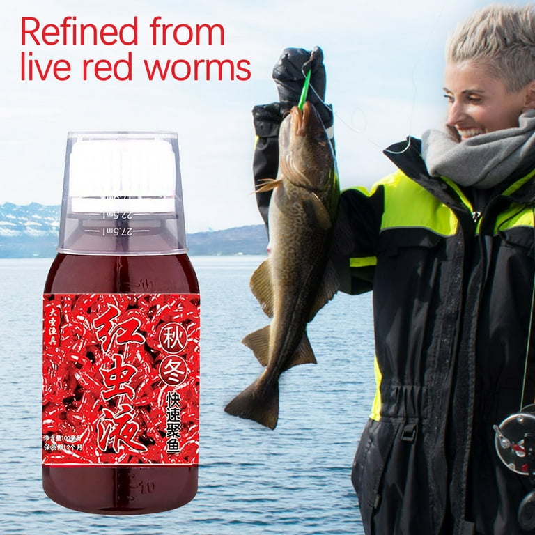 100ml Red Worm Liquid Bait Red Worm Liquid Scent Fish Attractants For Baits  Fish Attractants Scents 