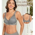 thumbnail image 5 of Curyon Women's Minimizer Bra Comfort Non Padded Wireless Full Figure Plus Size Bras,48C, 5 of 6