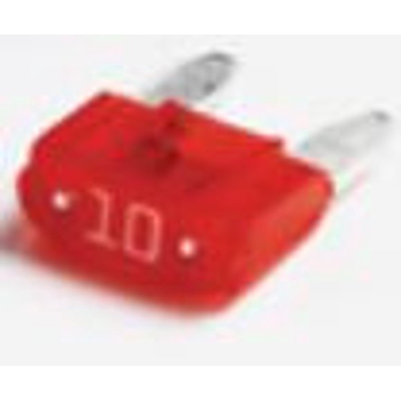 Littelfuse . Fuse MIN10BP Mini; Red Blade; 10 Amp; Pack Of 5; Carded