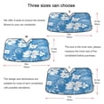 thumbnail image 5 of ALAZA Tropical Flower-d1 Windshield Sun Shade Car Foldable Sun Visor Block UV Rays Protector 53"x23.5", 5 of 8