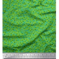 thumbnail image 1 of Soimoi Green Rayon Fabric Leaves & Floral Artistic Print Fabric by the Yard 42 Inch Wide, 1 of 1