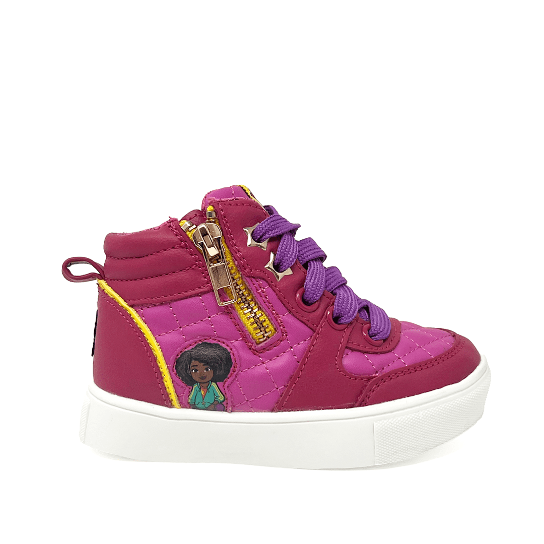 Karma's World Toddler Girls High Top Sneaker, Sizes 7-12