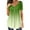 Green, variant on Buigttklop Women'S Summer Gradient Tunic Top Plus Size Casual Loose V-Neck Short-Sleeved T-Shirt Pleated Tops