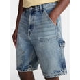 thumbnail image 4 of No Boundaries Men's & Big Men's 100% Cotton Denim Carpenter Shorts, 9" Inseam, Size 28-44, 4 of 5