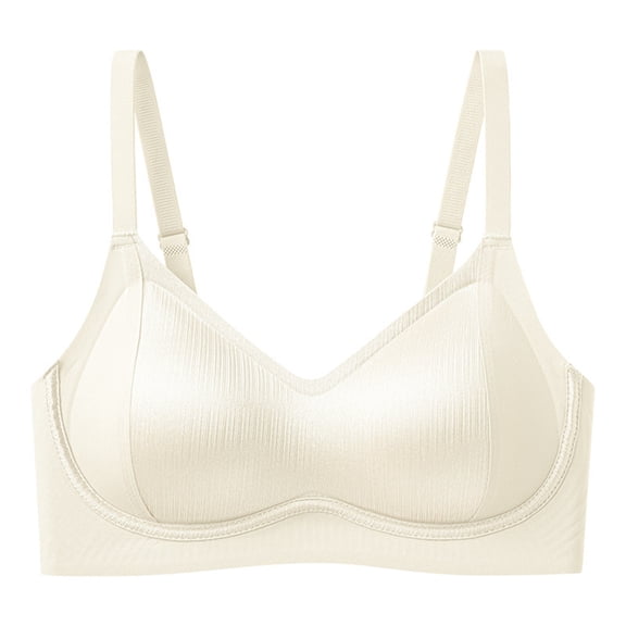 QASIEATN Soft Cup Push Up Bras for Women Wireless Supportive Full Coverage Everyday Bras Womens Underwear