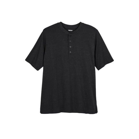 KingSize Men's Big & Tall Shrink-Less Lightweight Henley T-Shirt