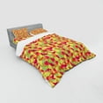 thumbnail image 3 of Ambesonne Fruit Bedding Set 3 Pcs, Orange Watermelon Strawberry, Twin XL, Multicolor, 3 of 3