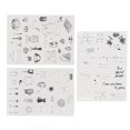 thumbnail image 1 of Sellos para manualidades, 3 hojas de sellos transparentes, sellos transparentes para bricolaje, sellos transparentes de calidad superior, 1 of 14