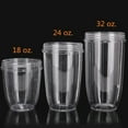 thumbnail image 3 of Cup Replacement Parts Compatible with NutriBullet Pro 900w/ 600w Blender - 2 Pack Tall Jar Cups 2, 3 of 5