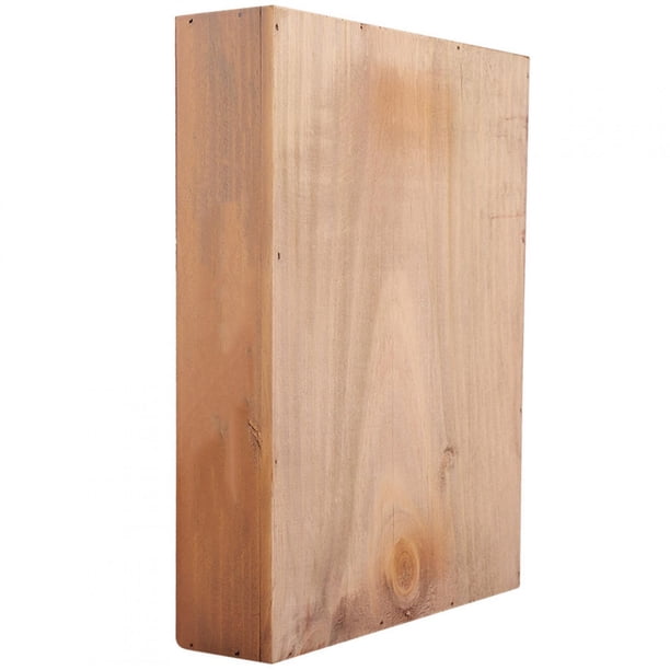 Macetero De Madera Con Flores De Jardín Huecas Naturales Retro De Madera